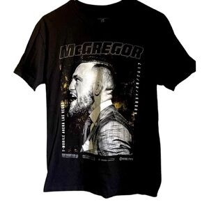 Mcgregor Conor Men’s Black Graphic Tee-Shirt Vegas Showtime Fight Size Small
